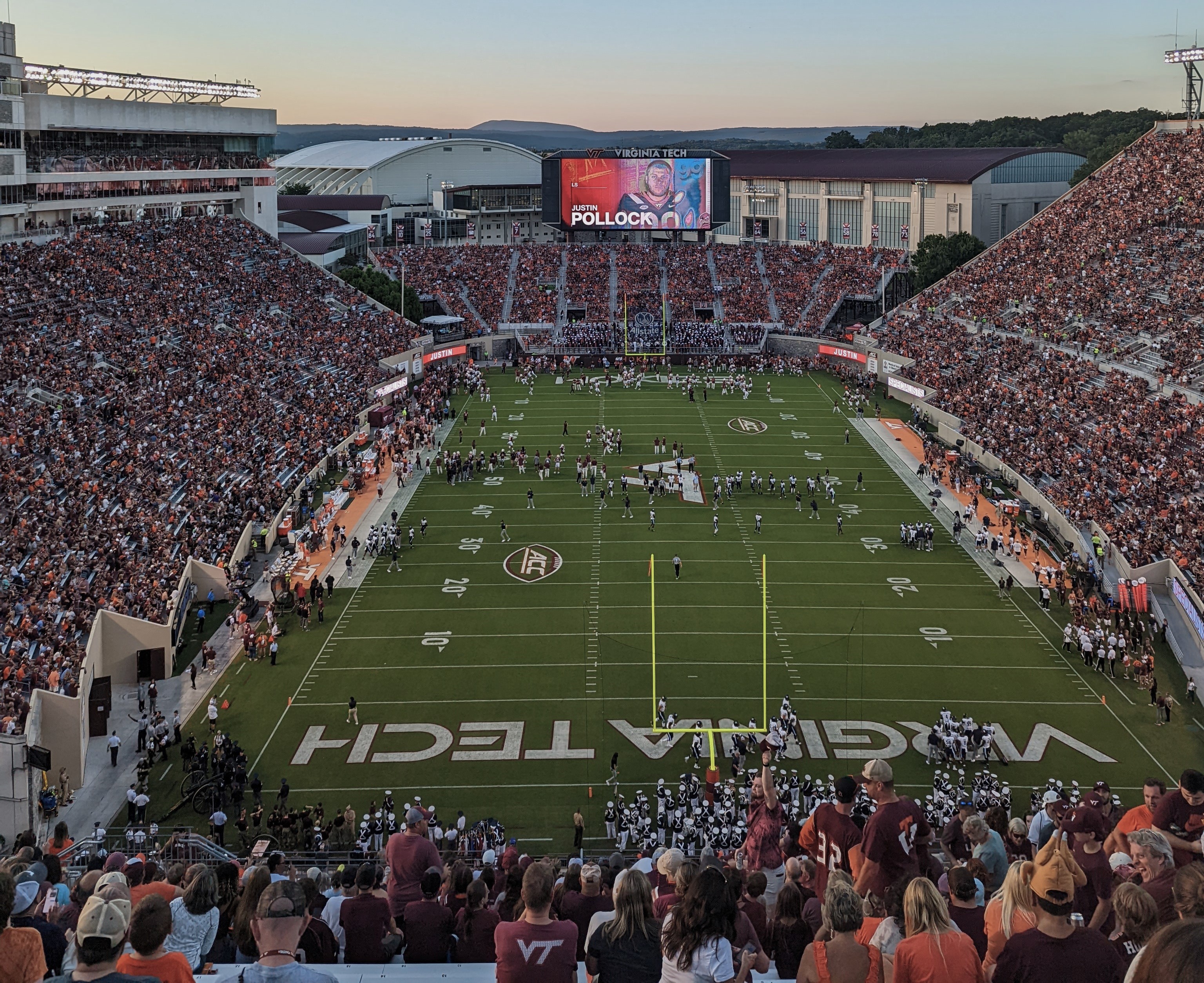 Lane Stadium on game day.