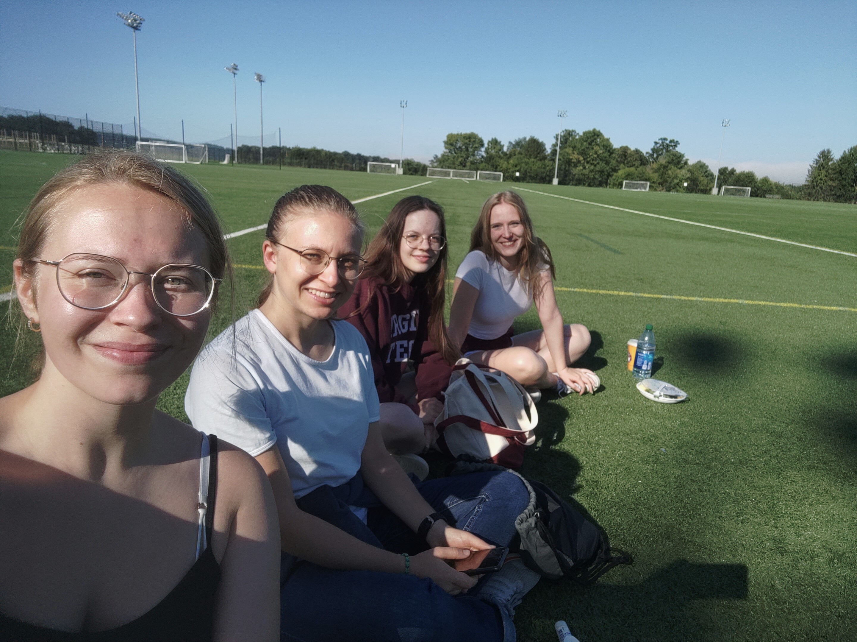 Soccer match at the lower recreational Fields.