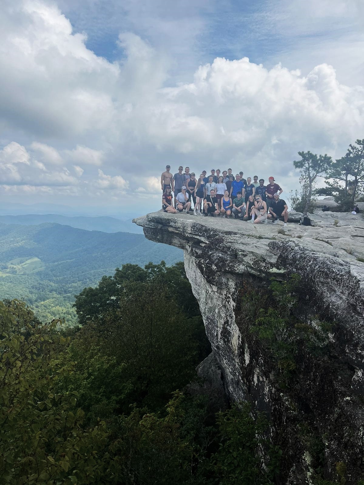 Group picture at McAfee’s Knob.